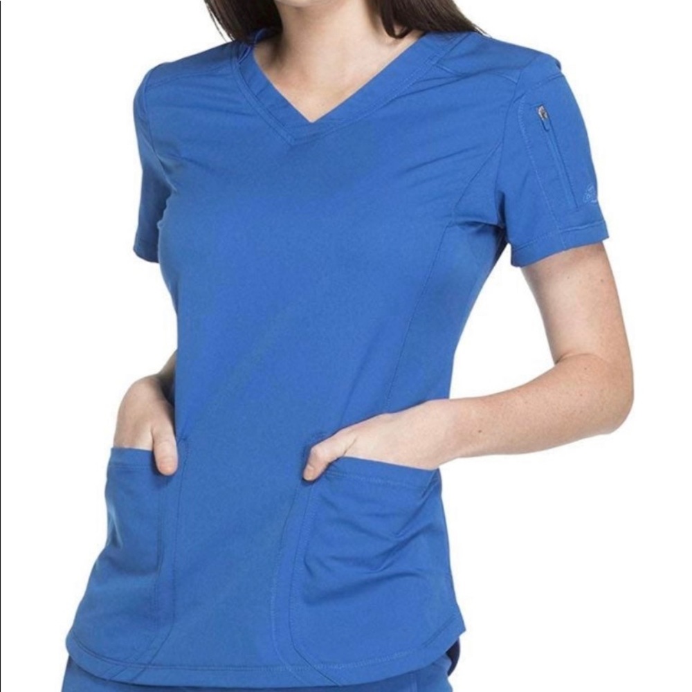 - Women Scrubs Top V-Neck - XS - New